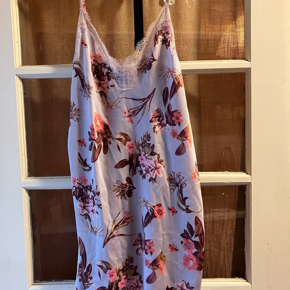 Victoria's Secret Lace Trim Floral Dress